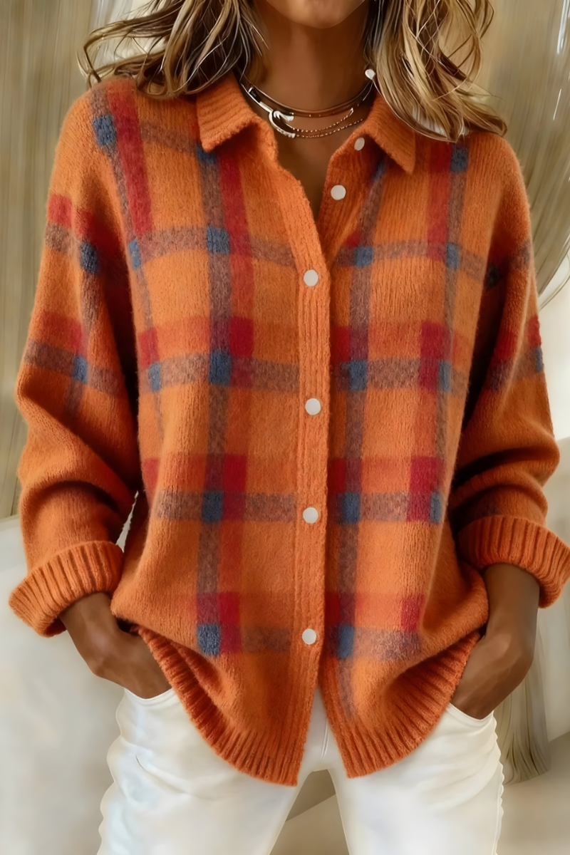 Gloria Plaid Cardigan
