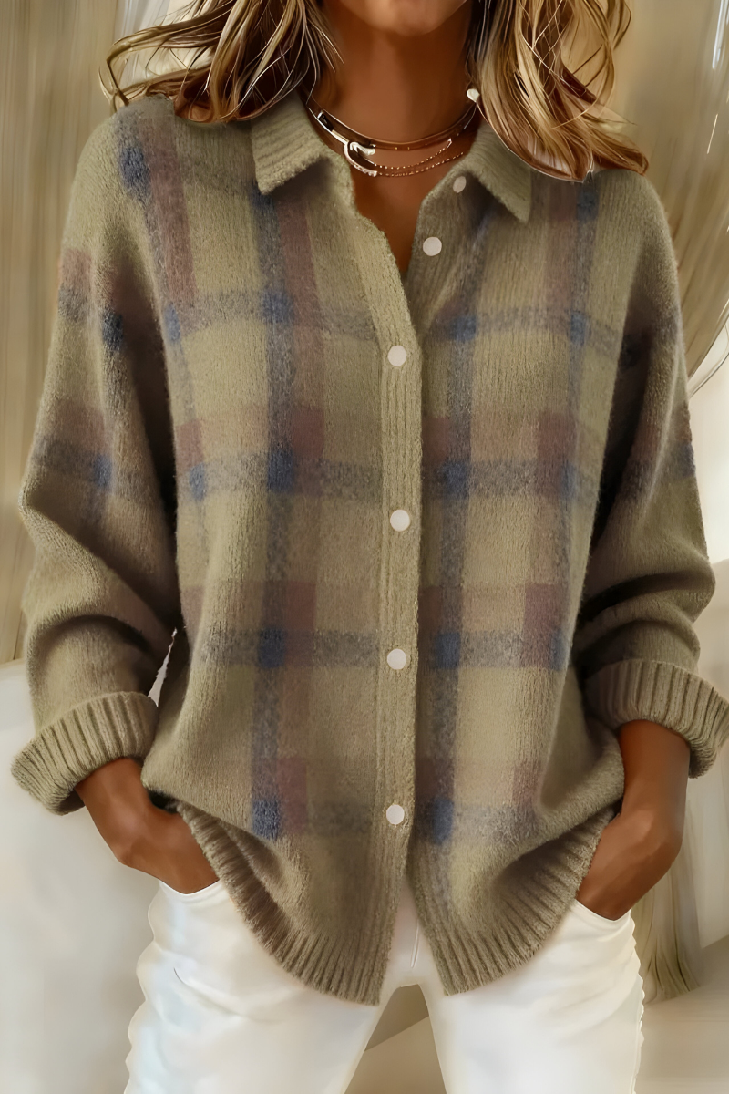 Gloria Plaid Cardigan