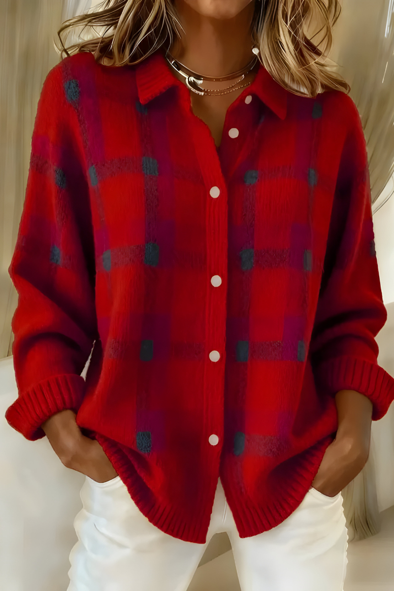 Gloria Plaid Cardigan
