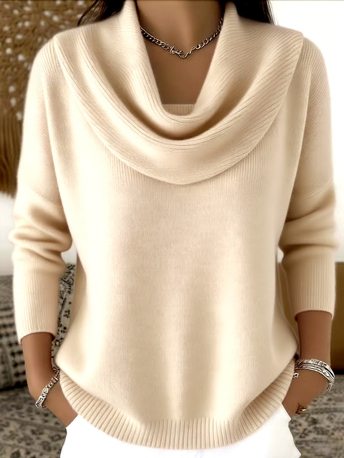 Beatriz Draped Neck Jersey