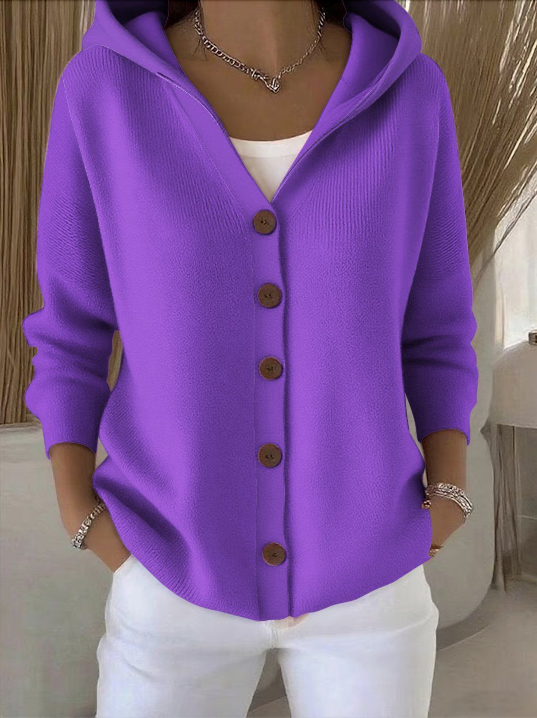 Isabel Hooded Cardigan