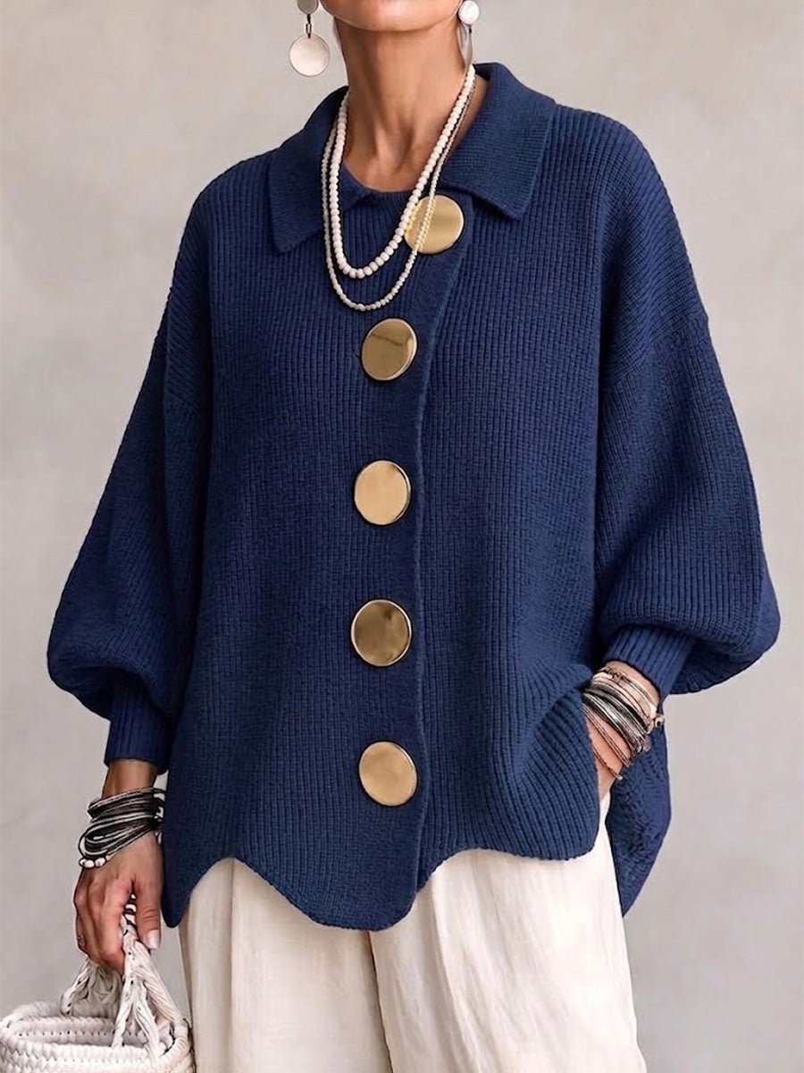 Manuela Cardigan with Gold Buttons