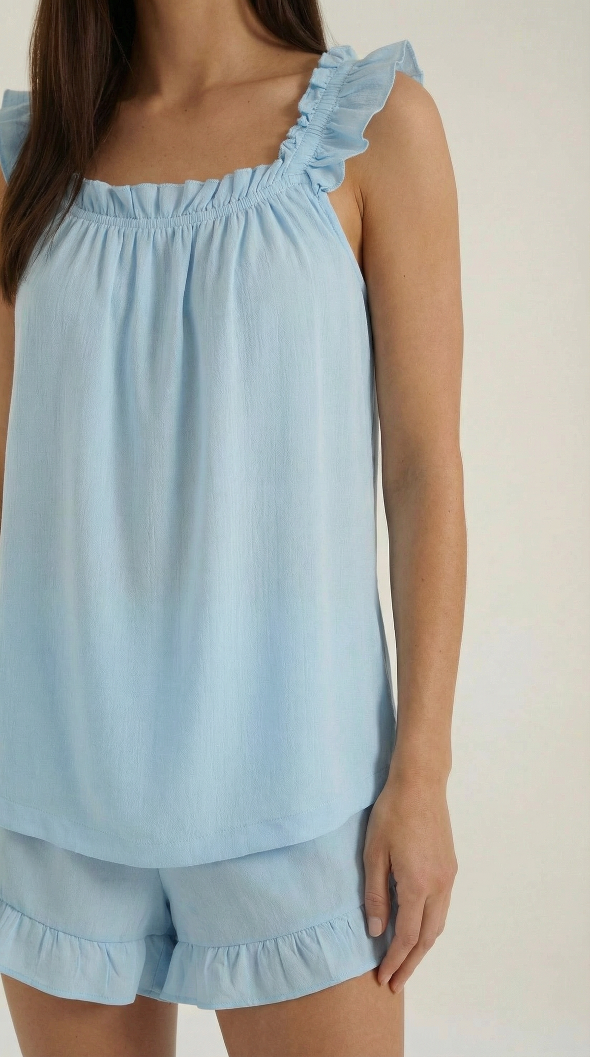 Helen cotton set with ruffle details
