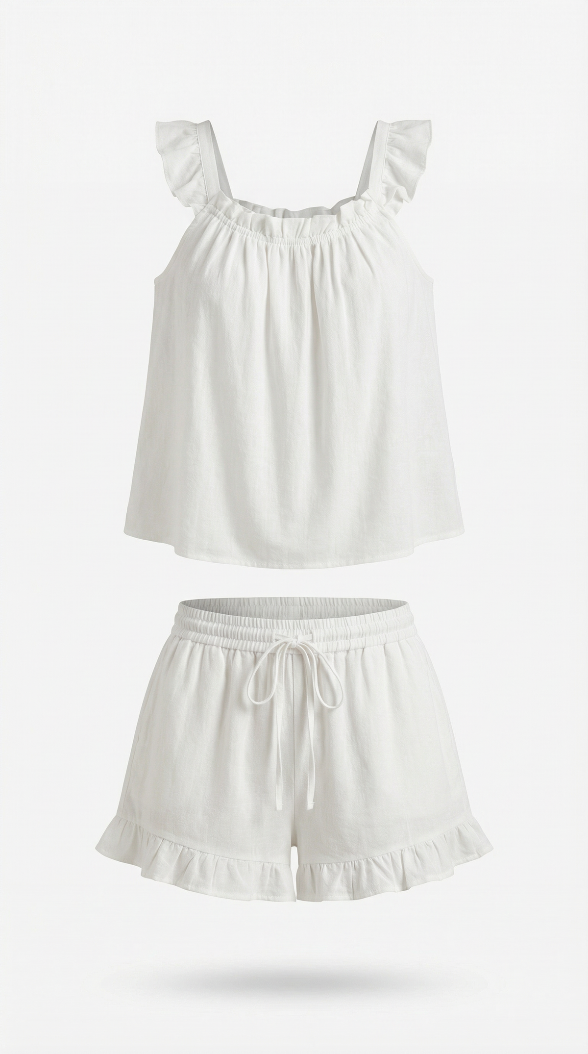Helen cotton set with ruffle details