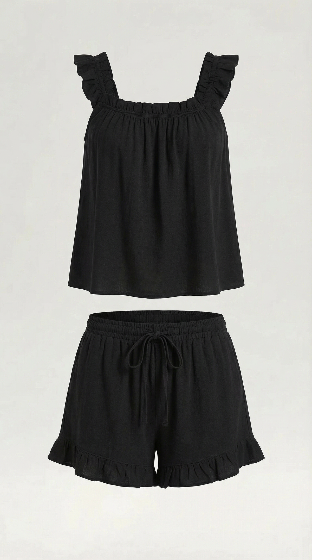 Helen cotton set with ruffle details