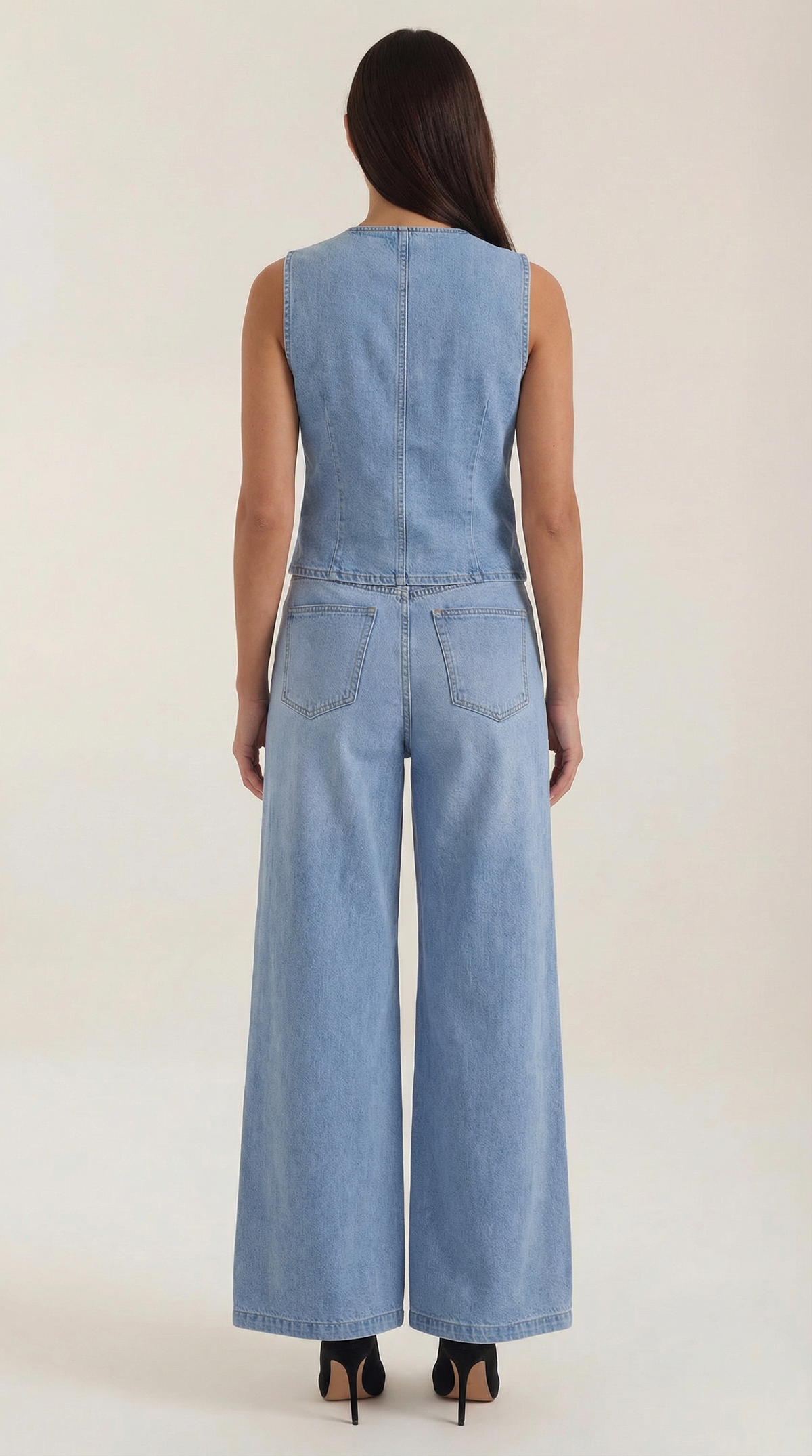 Rhonda Cotton and Denim Set