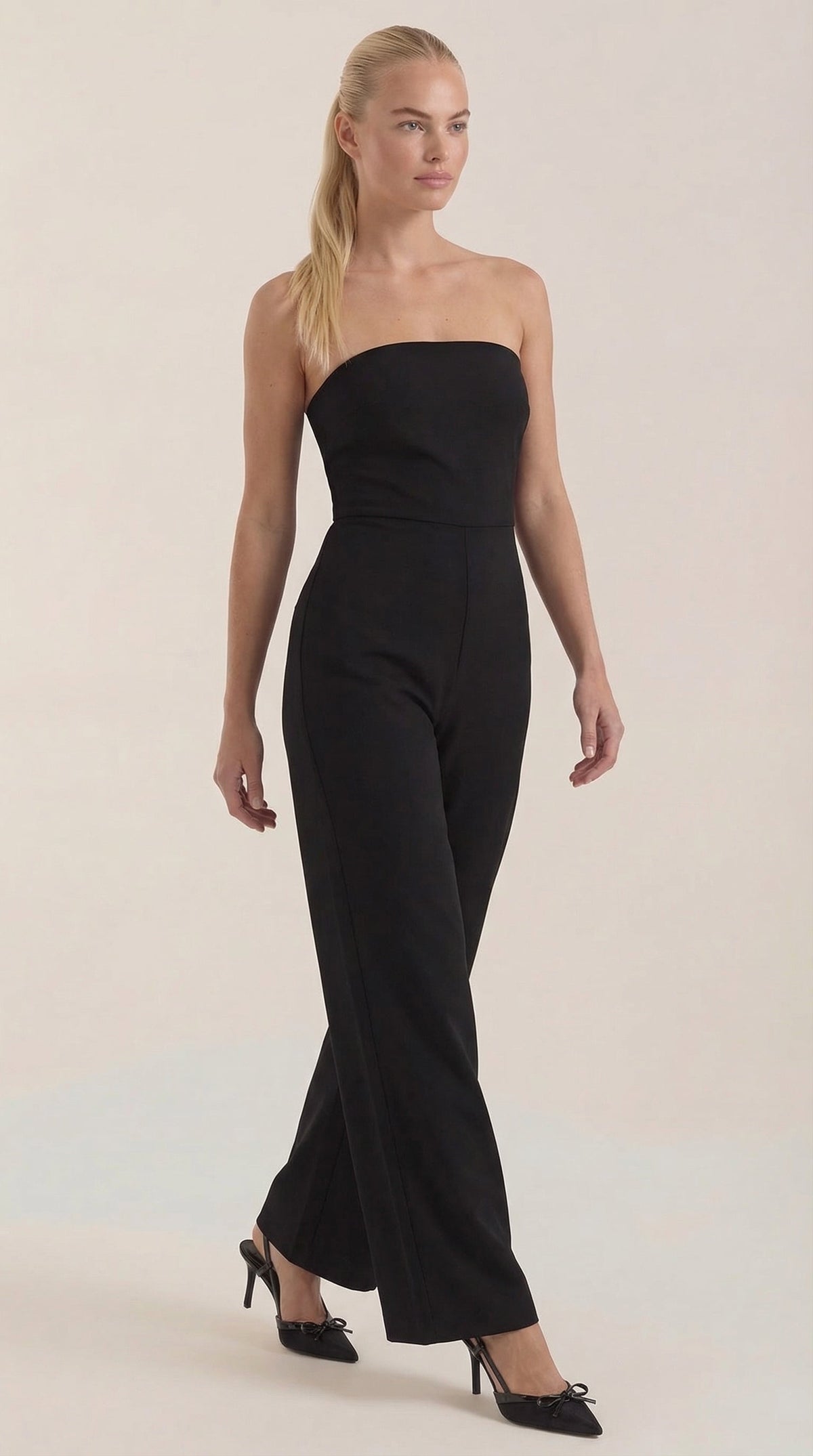 Eliza Strapless Wide-Leg Jumpsuit