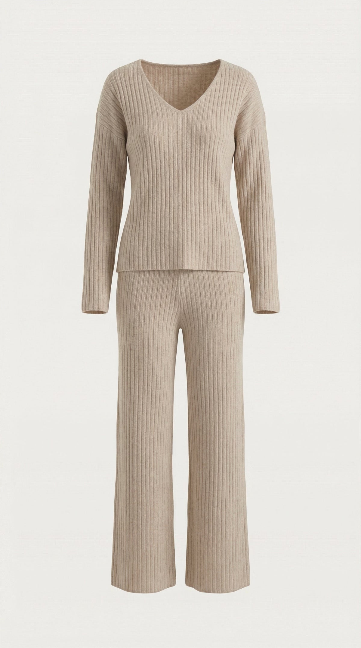 Matilda Textured V-Neck Knit Set