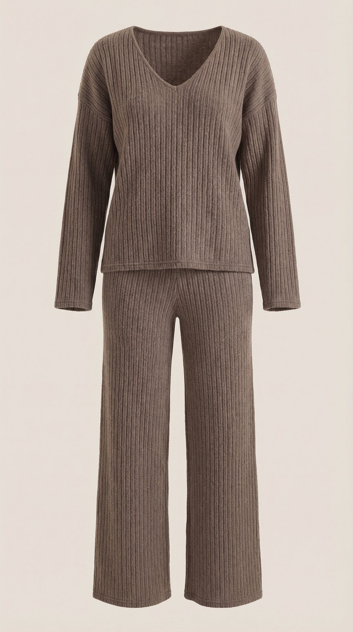 Matilda Textured V-Neck Knit Set