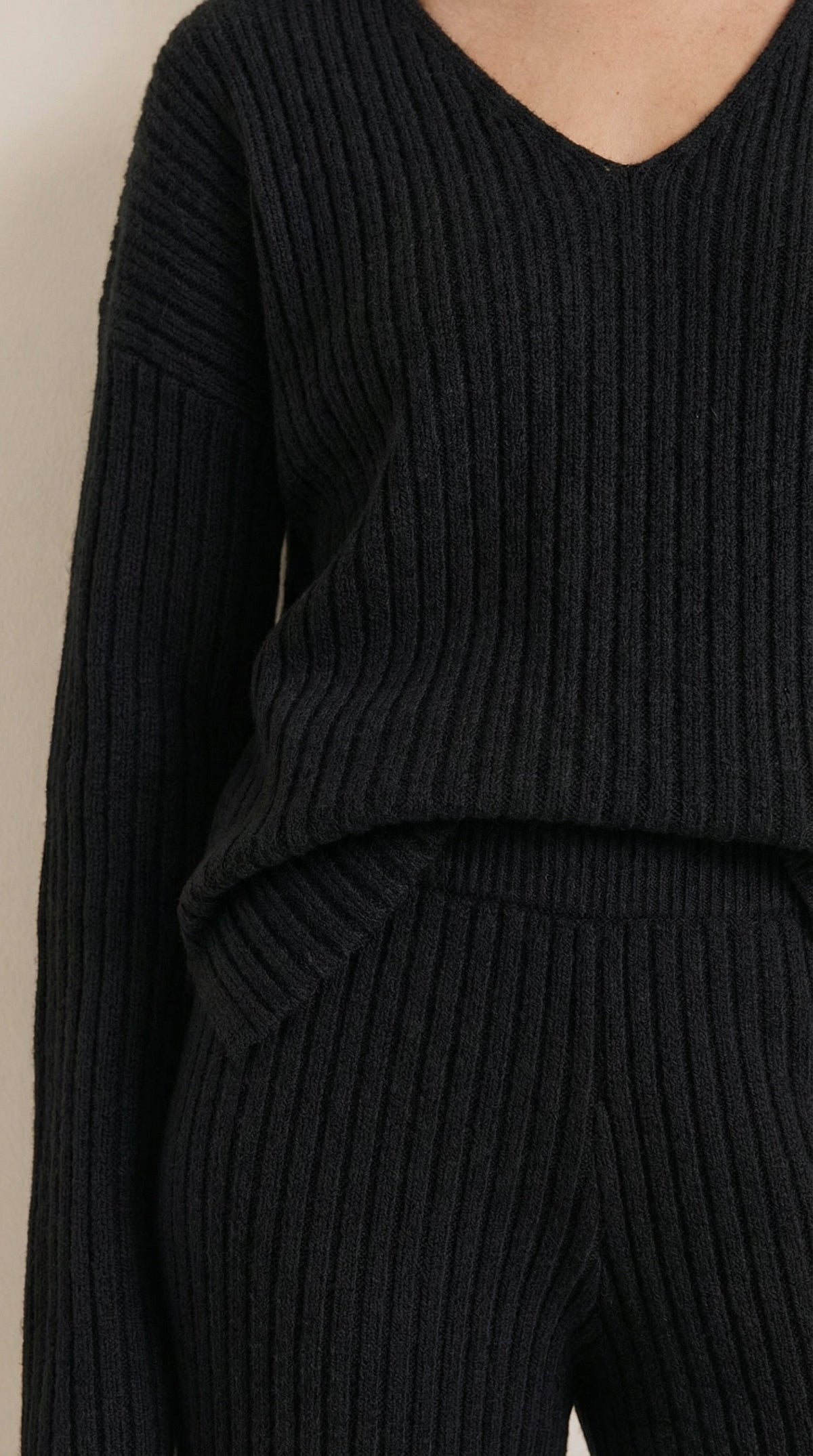 Matilda Textured V-Neck Knit Set